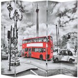 vidaXL Sklopiva sobna pregrada 200 x 170 cm slika londonskog autobusa | shoptok.hr