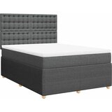  Krevet s oprugama i madracem tamnosivi 140x190 cm od tkanine | shoptok.hr