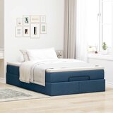  Otomanski krevet s madracem plavi 120x200 cm tkanine | shoptok.hr