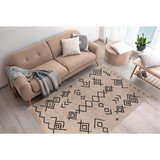 Kayoom PREPROGA Mylen 325 Creme / Schwarz 160/230 cm krem barve, črna | Shoptok.si