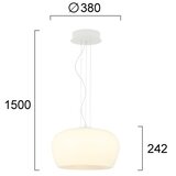  LED Visilica na sajli NADIA LED/20W/230V bela Slike