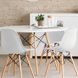 LEMON Set 2 trpezarijske plastične stolice i sto Aurora bela 25-KS005-25-KS001 | Eponuda.com