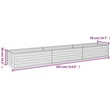  Povišena vrtna gredica 291x50x36 cm Corten čelik | shoptok.hr