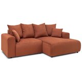 Bobochic Paris Oranžna žametna kotna sedežna garnitura Enjoy – | Shoptok.si