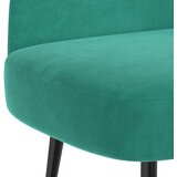  Oblikovana klupa s naslonjačem Tirkizna 110 x 60 x 76 cm Baršun | shoptok.hr