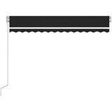 Tenda na ručno uvlačenje s LED svjetlima 350 x 250 cm antracit | Eponuda.com