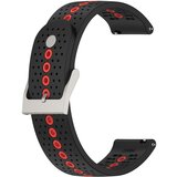 INF Pašček za Suunto 9 Peak - Zračen silikonski pašček za uro Black+Orange, (22061039) | Shoptok.si