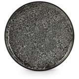 ONA Črn/kremno bel desertni krožnik iz kamenine ø 20 cm Gravel – Cene