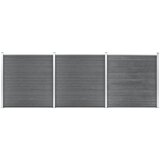 vidaXL Vrtna ograja WPC 526x186 cm siva Cene