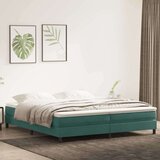 Box Spring postelja brez vzmetnico Temno zelena 200x210cm Žamet, (21791876) Cene