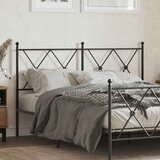  Metalno zamjensko uzglavlje crno 137 cm | shoptok.hr