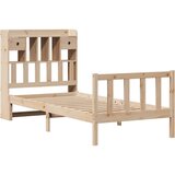 vidaXL Knjižna postelja brez ležišča 90x200 cm trdna borovina | Shoptok.si