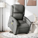 Maison Chic Električni masažni naslanjač - Relax naslanjač s funkcijo vstajanja temno siv, (22061728) | Shoptok.si