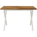  110 x 55 x 75 cm Čvrsto drvo akacije Prirodna i bijela | shoptok.hr