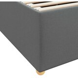  Krevetna konstrukcija Tamno siva 200 x 200 cm tkanina | shoptok.hr