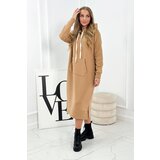 Kesi Long dress with hood Camel Cijene