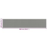 Balkonski zastor HDPE 120 x 600 cm antracit i bijeli | shoptok.hr