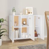  Komoda bijela 90x34x80 cm od konstruiranog drva | shoptok.hr