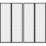  Zastori protiv insekata 2 kom s magnetima 200 x 80 cm crni | Eponuda.ba