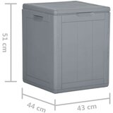  Vrtna škatla 90 L siva PP ratan, (20606709) | Shoptok.si