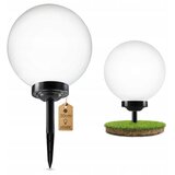  LED solarna lampa LED/1,2V 6500K 200 mAh, prečnik 30 cm, IP44, bela/crna | Eponuda.com
