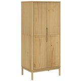 Furnova Garderobna omara FLORO vošč. rjava 77x53x171 cm trdna borovina, (21930203) | Shoptok.si