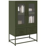  Visoka komoda maslinastozeleni 67 x 39 x 111,5 cm od čelika | shoptok.hr