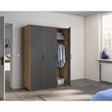 Modern Living Omara S Klasičnimi Vrati Voyager, Barva Hrasta, Siva | Shoptok.si