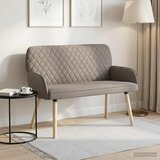  Dvosjed s nogama od punog drva 2-sjedalo Sivosmeđa | shoptok.hr