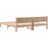  Krevetna konstrukcija s uzglavljem Vosak smeđa 200 x 200 cm | shoptok.hr
