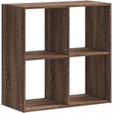 Maison Chic Knjižna omara - Knjižni regal rjavi hrast 68,5x32x68,5 cm inženirski les, (21725194) Cene
