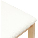  Trpezarijske stolice 2 kom. Čvrsto drvo od gume Prirodna Smeđa 40 x 47,5 x 99,5 cm | shoptok.hr