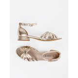 GOODIN Elegant gold low-heeled sandals | shoptok.hr