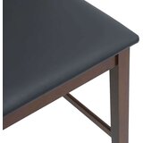 vidaXL Bar stoli z blazinami 2 kosa Brown Solid Wood Rubber | Shoptok.si