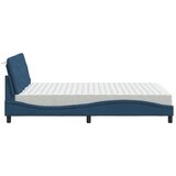  Postelja z vzmetnico modra 140x190 cm blago, (21829681) | Shoptok.si