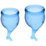 Satisfyer Feel Secure set od 2 menstrualne čašice, tamnoplave — 4002262 Cene