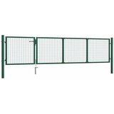  Vrtna vrata Čelik 350x75 cm Zelena | shoptok.hr