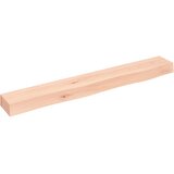  Zidna polica 80 x 10 x 6 cm od neobrađene masivne hrastovine | shoptok.hr