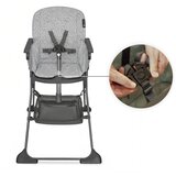 Kinderkraft hranilica FOLDEE, siva s točkicama | shoptok.hr