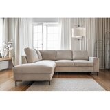 Miuform Bež sklopiva kutna garnitura od samta (s lijevim kutom) Lofty Lilly – | shoptok.hr