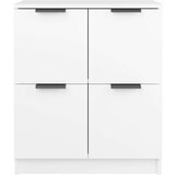  Komoda bela 60x30x70 cm konstruiran les, (20620186) | Shoptok.si