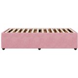 vidaXL Posteljni okvir roza 90x190 cm žamet | Shoptok.si