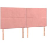 Maison Chic Posteljno vzglavje - Vzglavna omarica 4 kosa roza 80x5x78/88 cm žamet, (22077390) Cene