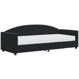 vidaXL dnevna postelja z vzmetnico črna 80x200 cm žamet, (20936742) | Shoptok.si