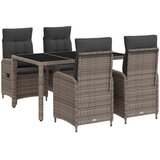Vanjski set za objedovanje 5 pcs Svijetlo siva i tamno siva | shoptok.hr