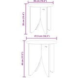  Kava Stol 2 pcs Bijelo | shoptok.hr