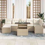  Set vrtnih sofa od 8 komada s jastucima bež poli ratan | shoptok.hr