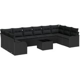  Sjedeća garnitura za vrt Crna 55 x 55 x 37 cm poliratan | shoptok.hr