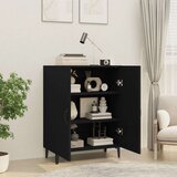  Komoda črna 70x34x90 cm konstruiran les, (20601097) | Shoptok.si