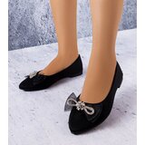Gemre Black ballet flats with a bow and rhinestones LaGarde | Shoptok.si